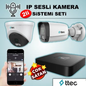 TTEC 2'li İp Sesli Kamera Sistemi
