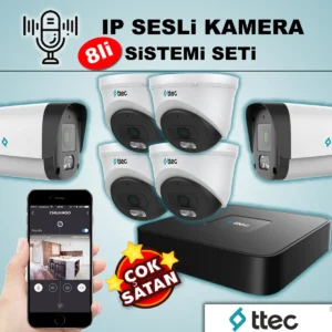 TTEC 8li IP Sesli Kamera