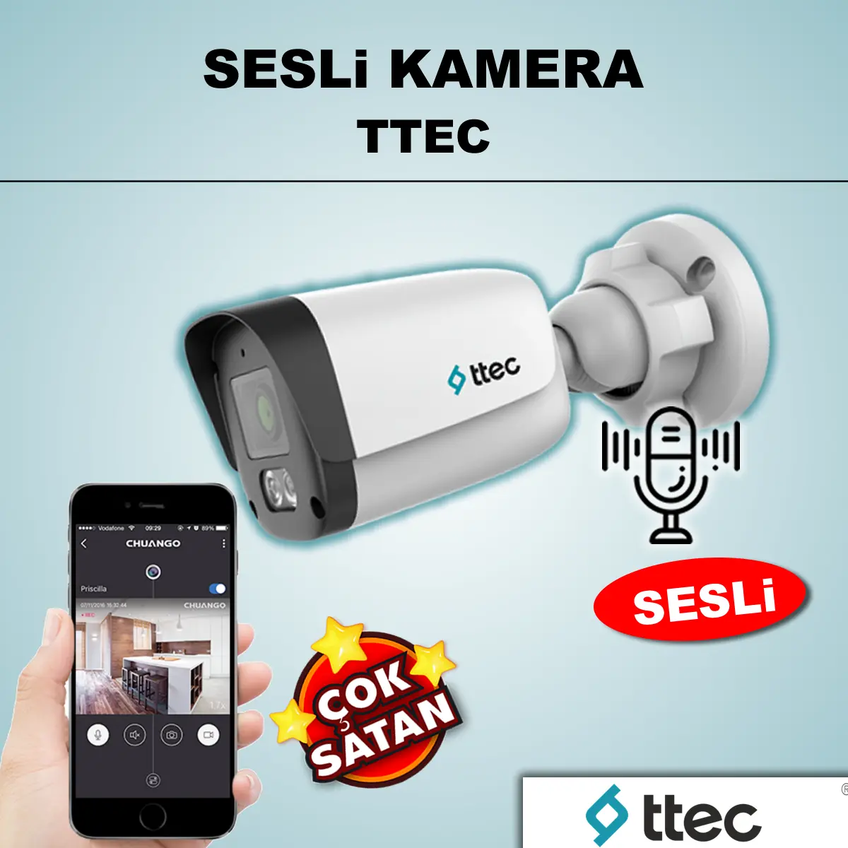 TTEC İP Sesli Kamera